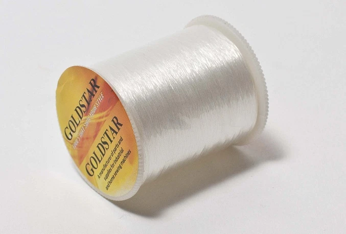 Invisible Nylon Sewing Thread pack of 2 (1 Clear & 1 smoke) 220 Yard each Spool - Image 3 of 3