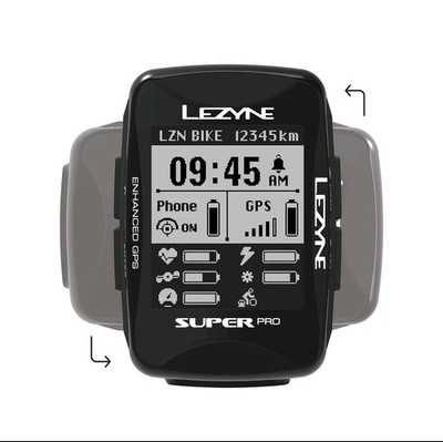 Lezyne Super Pro GPS - ANT+ Sensoren Top Zustand