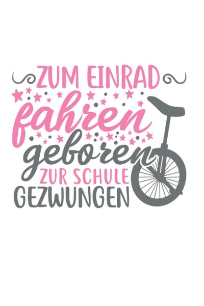 Einrad Notizbuch 6X9 Zoll, 120 Seiten, Einradfahren, Skizzenbuch-image