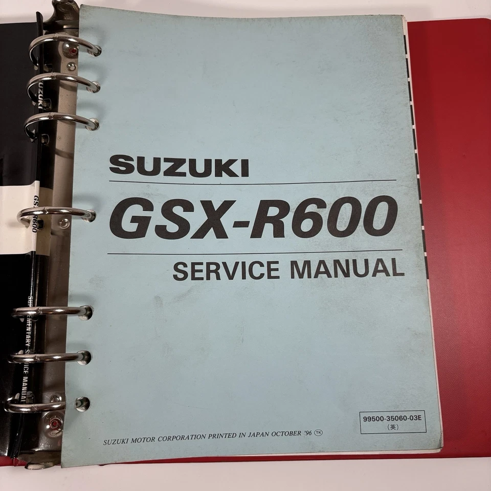 96-98 Suzuki GSX-R600 Motorcycle Shop Service Repair Manual 99500-35060-03E - Image 3 of 4