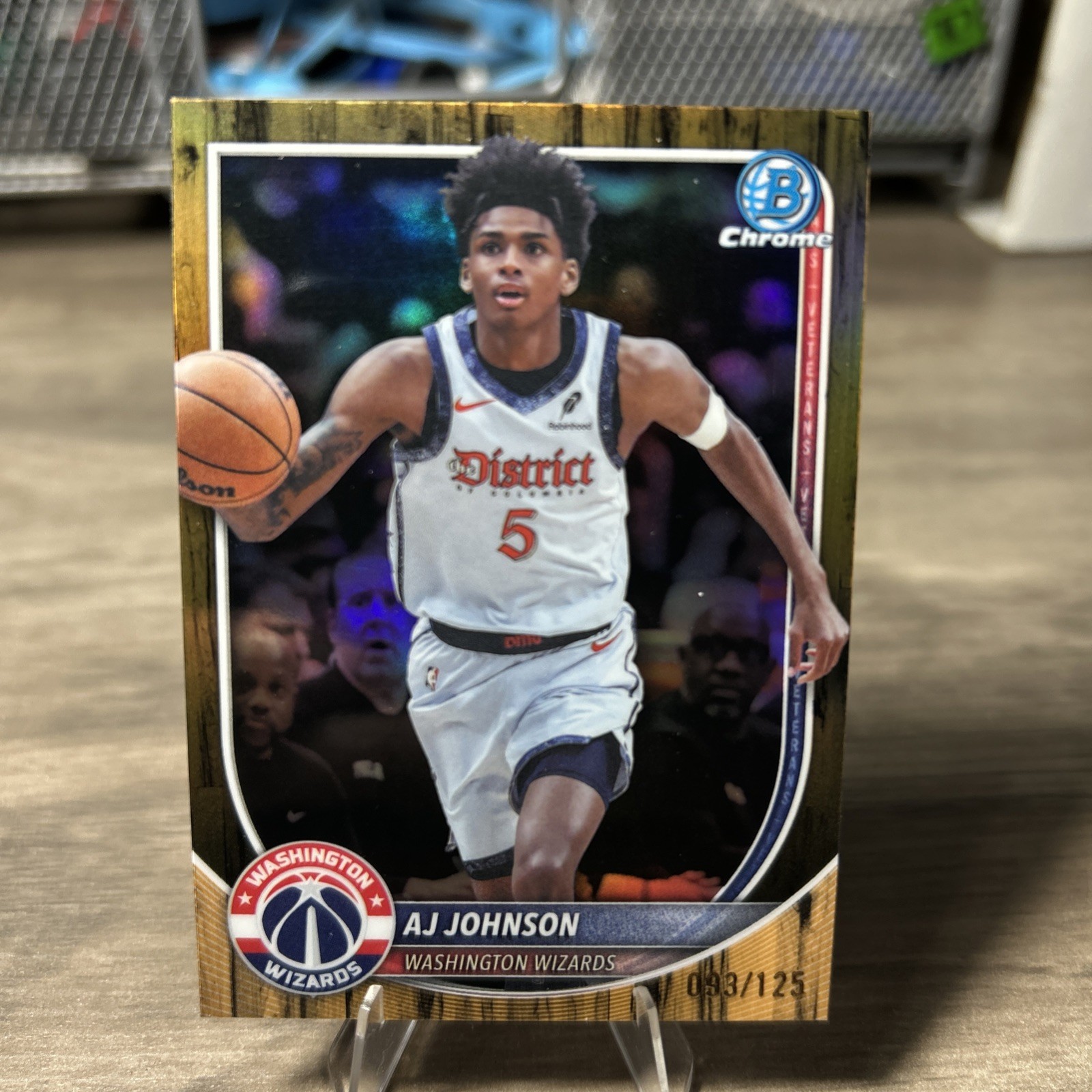 2025-26 Bowman - Chrome AJ Johnson #BCV-178 Floorboard Refractor /125