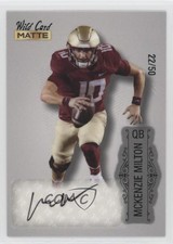 2022 Wild Card MATTE Auto Silver - Green Foil 22/50 McKenzie Milton Auto 5f2