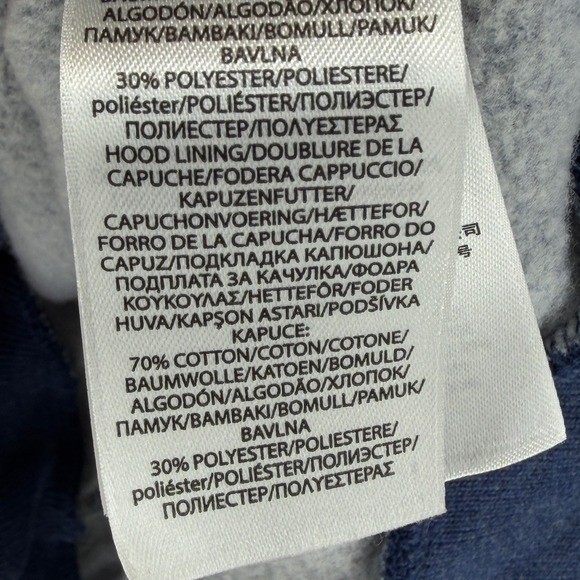 Polo Ralph Lauren Hoodie Mens XXL Blue Spellout Logo Fleece Pullover Sweatshirt thumbnail 10