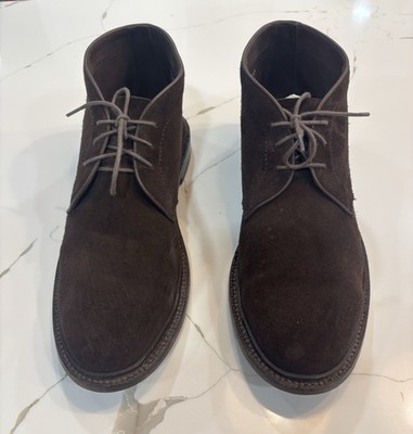 Grant Stone Unlined Espresso Suede Chukka Boots Men's US 10.5 D Brown