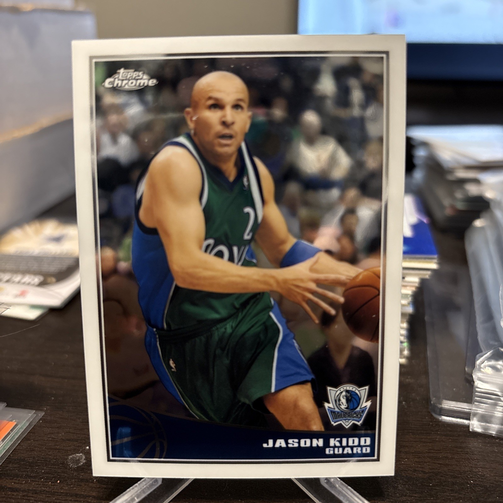 2009 TOPPS CHROME JASON KIDD 917/999 BASKETBALL CARD #24 mavericks!
