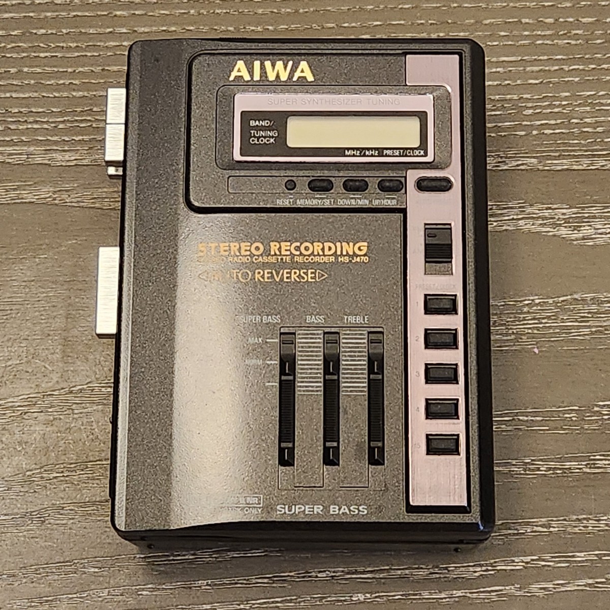 Aiwa HS-J470 Cassette Player Recorder AM/FM Stereo Vintage Walkman