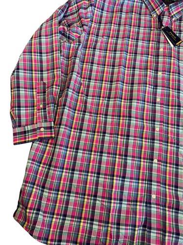 Polo Ralph Lauren Classic Fit Performance Oxford Shirt Mens 4XLT Plaid NWT $148 - Picture 5 of 10
