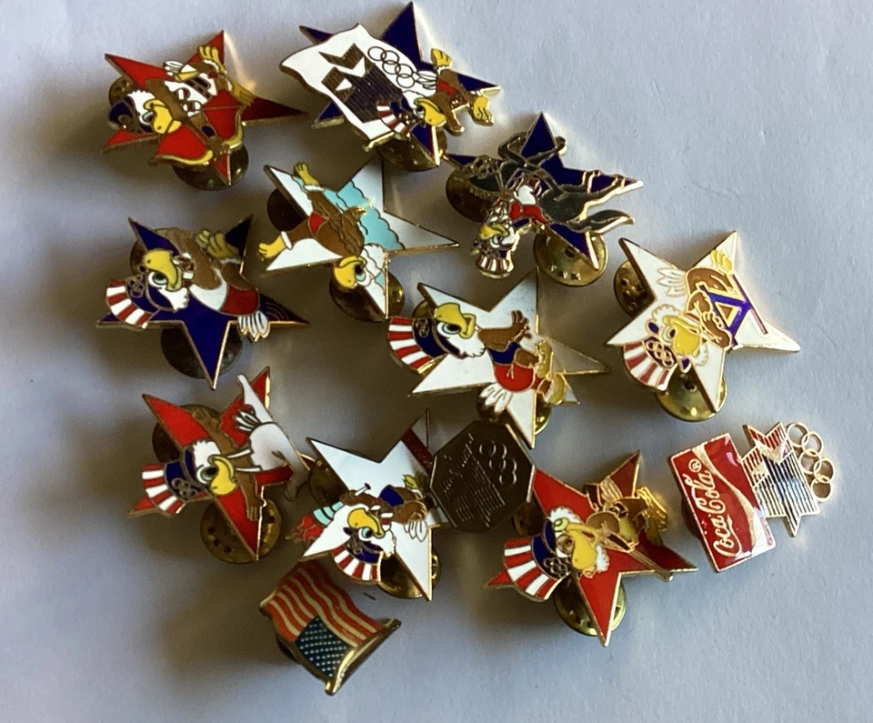 1984 Los Angeles Olympics Collector's Pins Lot Of 13 Items - Image 4 of 4