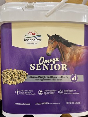 Manna Pro Omega Senior Pellets 8 Lb
