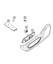 Genuine Mopar Power Seat Switch 68518917AB