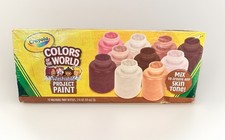 Crayola Color of the World Washable Project Paint 10 paint Bottles 2oz each NEW