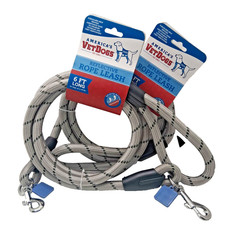 2 Pack Heavy Duty Reflective Dog Rope Leashes, 6FT with Comfortable Handle