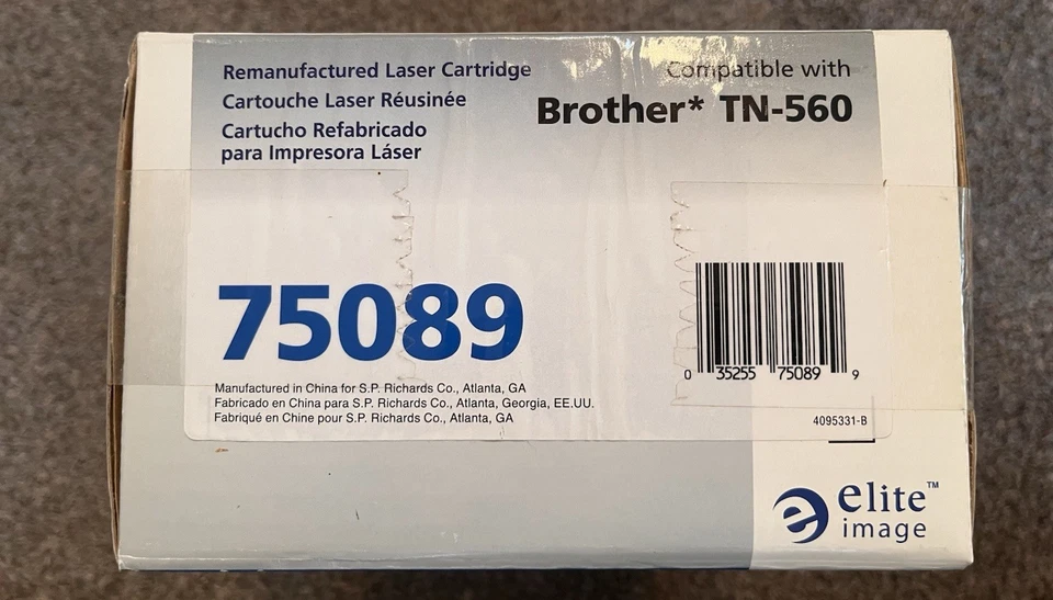 Elite Image 75089 Toner Cartridge Compatible w/ Brother TN-560 - Image 2 of 3