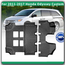 For 2011-2017 Honda Odyssey Custom Tpe All-weather Floor Mats 3 Row Liners Kit For 2011-2017 Honda Odyssey Custom Tpe All-weather Floor Mats 3 Row Liners Kit