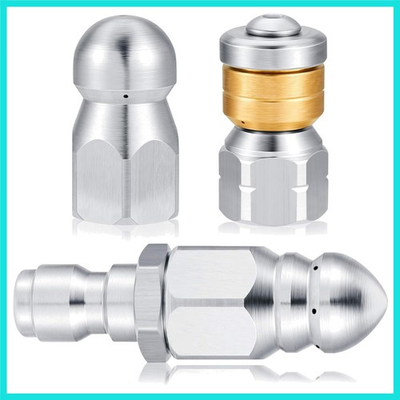 #ad 3 Pcs Pressure Washer Sewer Jetter Nozzle Kit Stainless Steel Rotating Button... $24.26