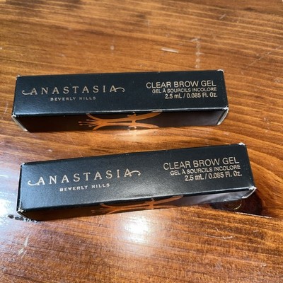 Anastasia Beverly Hills Eyebrow Gel - Clear Lot Of 2- New 2 Small In Box  2.5 ML