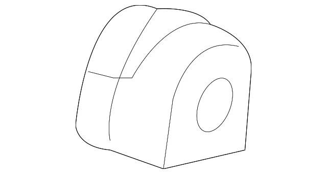 Aislador de eje estabilizador de suspensión delantera genuino GM 20841713 Foto 3 de 4