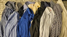 Lot of 16 dress shirts 15.5 34/35 different colors famous brands