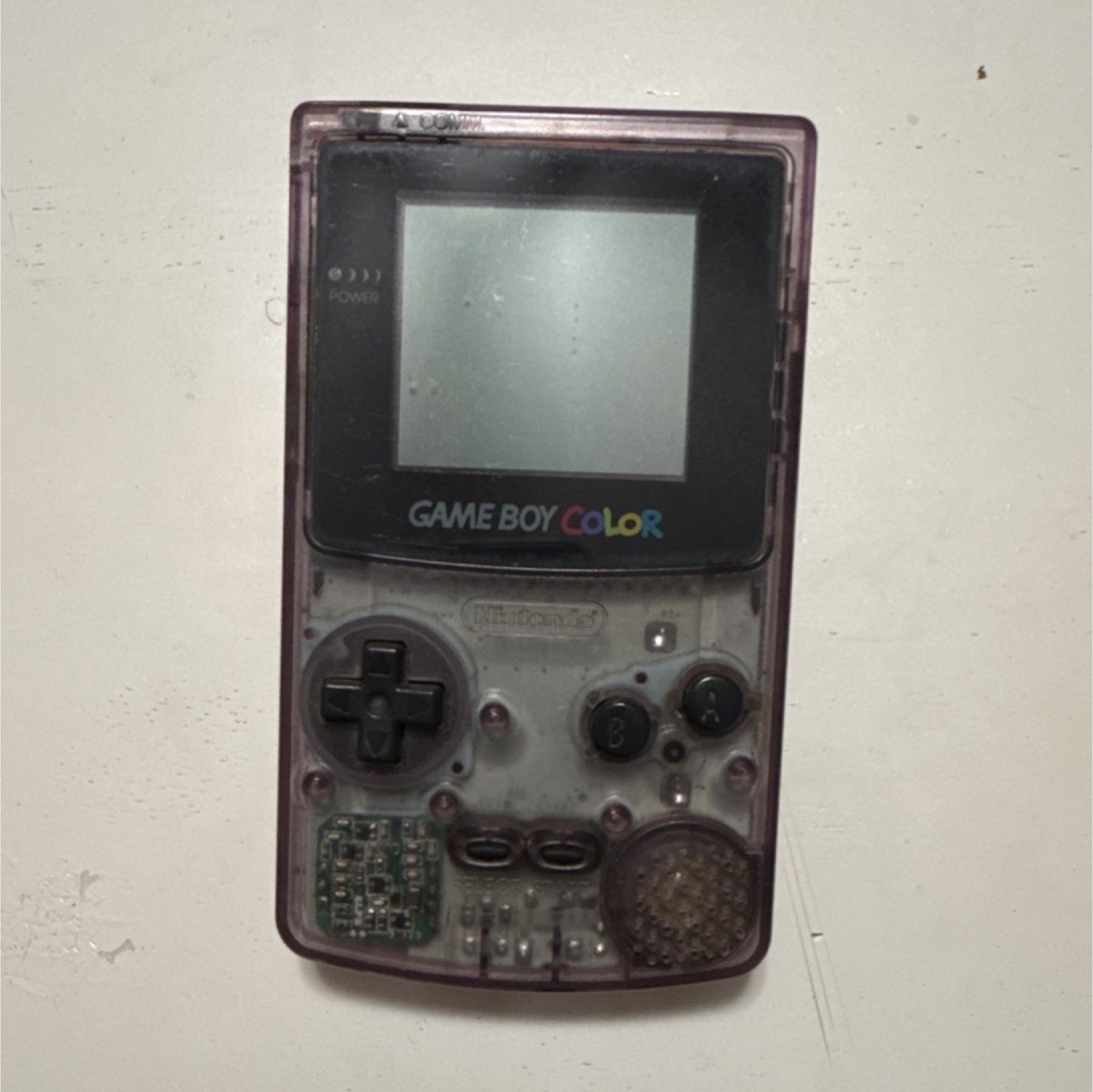 Nintendo Game Boy Color Handheld System CGB-001 Purple Clear 1998