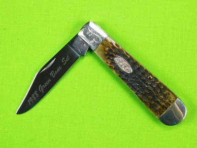 1988 Case XX 66199 1/2 Jack Green Bone Set Limited Edition Folding