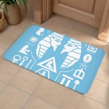 Upgraded 3D Flannel Mat, Quick-Dry & Non-Slip