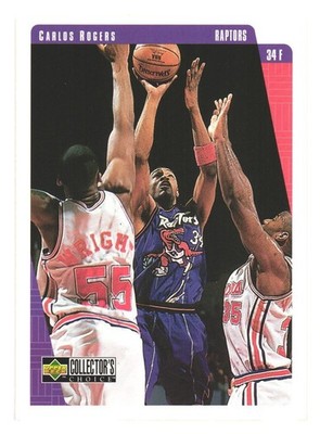 1997-98 UD Collector's Choice NBA Basketball Toronto Raptors Carlos Rogers