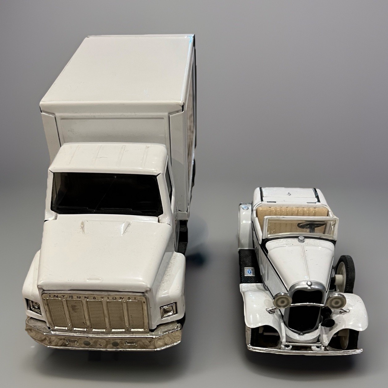 See's Candies DeliveryTruck + Ford Roadster Car Die Cast Metal by ERTL 1987