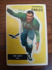 1955 Bowman Set-Break #105 Tom Scott VG-VGEX Philadelphia Eagles
