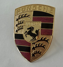 Porsche 911 928 930 944 Hood Badge Crest Reu Official Original Oem Emblem Porsche 911 928 930 944 Hood Badge Crest Reu Official Original Oem Emblem