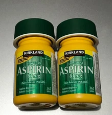 Kirkland Signature  Aspirin Pain Reliever*81mg* -730 Tablets Use Best By:10/2027