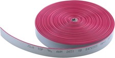 32 Ft 10 Wire IDC Flat Ribbon Cable 2.54mm 10 Pin Grey Electronics Cable