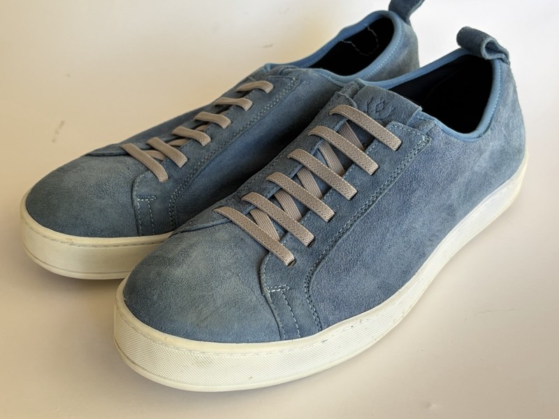 $275 Martin Dingman Leather / Suede Blue Sneakers Shoes Men’s Size 11