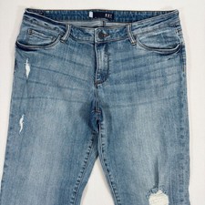 Kut from the Kloth Reese Ankle Straight Leg Jeans Blue Womens Size 12