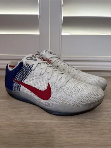 NIKE ZOOM KOBE XI 11 ELITE LOW USA OLYMPIC INDEPENDENCE DAY 822675-184 10.5 Nby