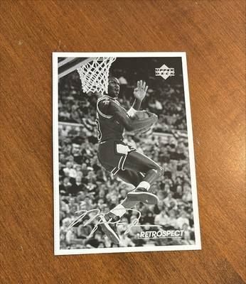 MICHAEL JORDAN 1998 UPPER DECK RETROSPECT POSTCARD MJR4 CHICAGO BULLS HOF