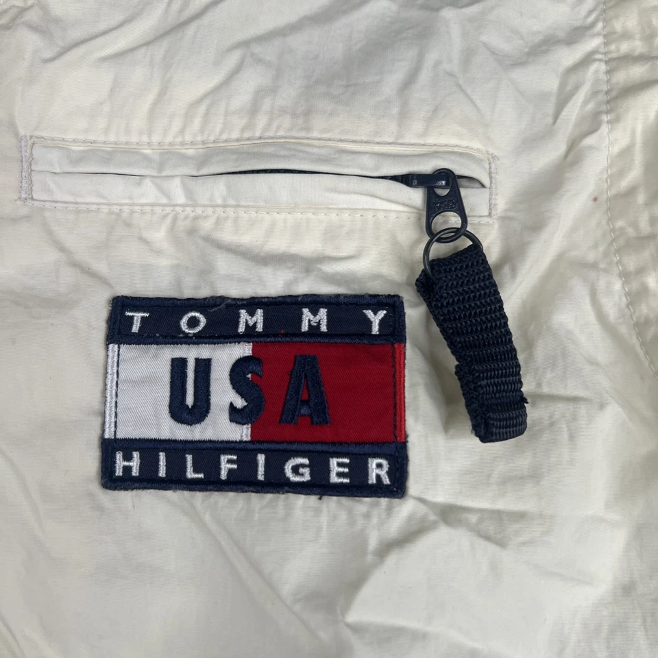 Vintage Tommy Hilfiger Sailing Vest International Games USA XL Blue White Mens - Image 4 of 4