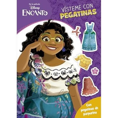 Encanto. V�steme con pegatinas - Spanish Language Staple Bound NEW Disney 2025