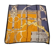 Equestrian Themed Silk Square Scarf