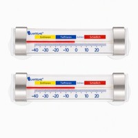 2 StüCk KüHlschrank Thermometer Haken Saugnapf Edelstahl Gefrierschrank KüHlfach
