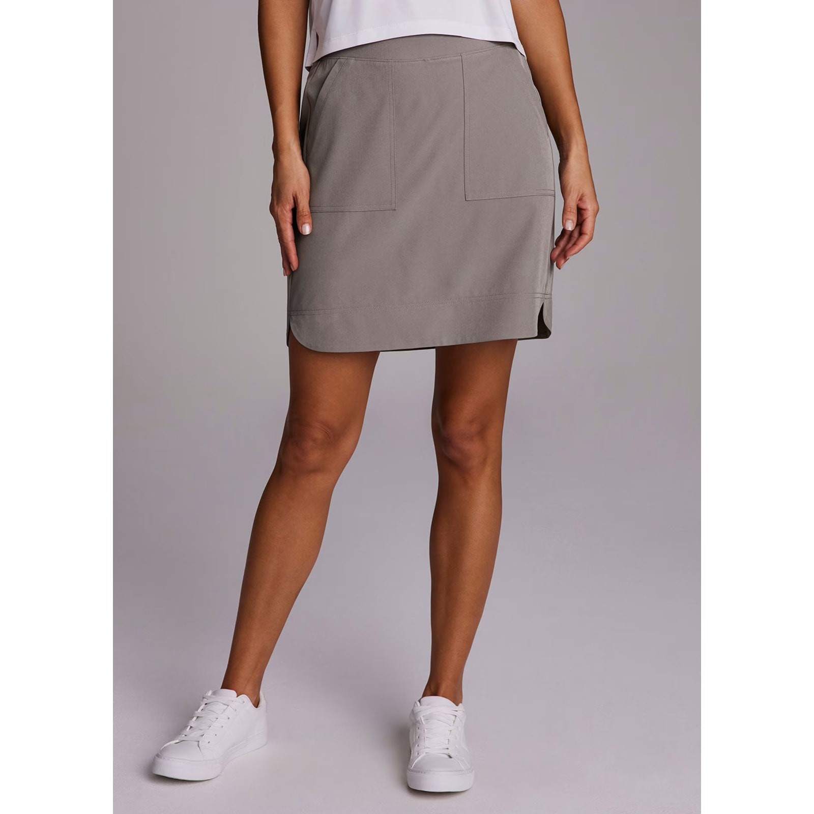 NEW RBX Active Prime Everything Skort Women's Gray High Waist Pocket Size M