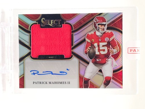 PATRICK MAHOMES II 2025 SELECT JUMBO PATCH AUTO SILVER PRIZM /199 CHIEFS Q6029