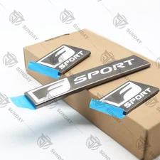 3PCS F-SPORT EMBLEM SIDE FENDER TAILGATE BADGES FOR IS250 350 GS35 450 GUN GRAY