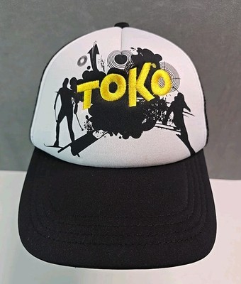 SWIX skiing hat RARE TOKO gold embroidered foam snapback trucker unisex cap