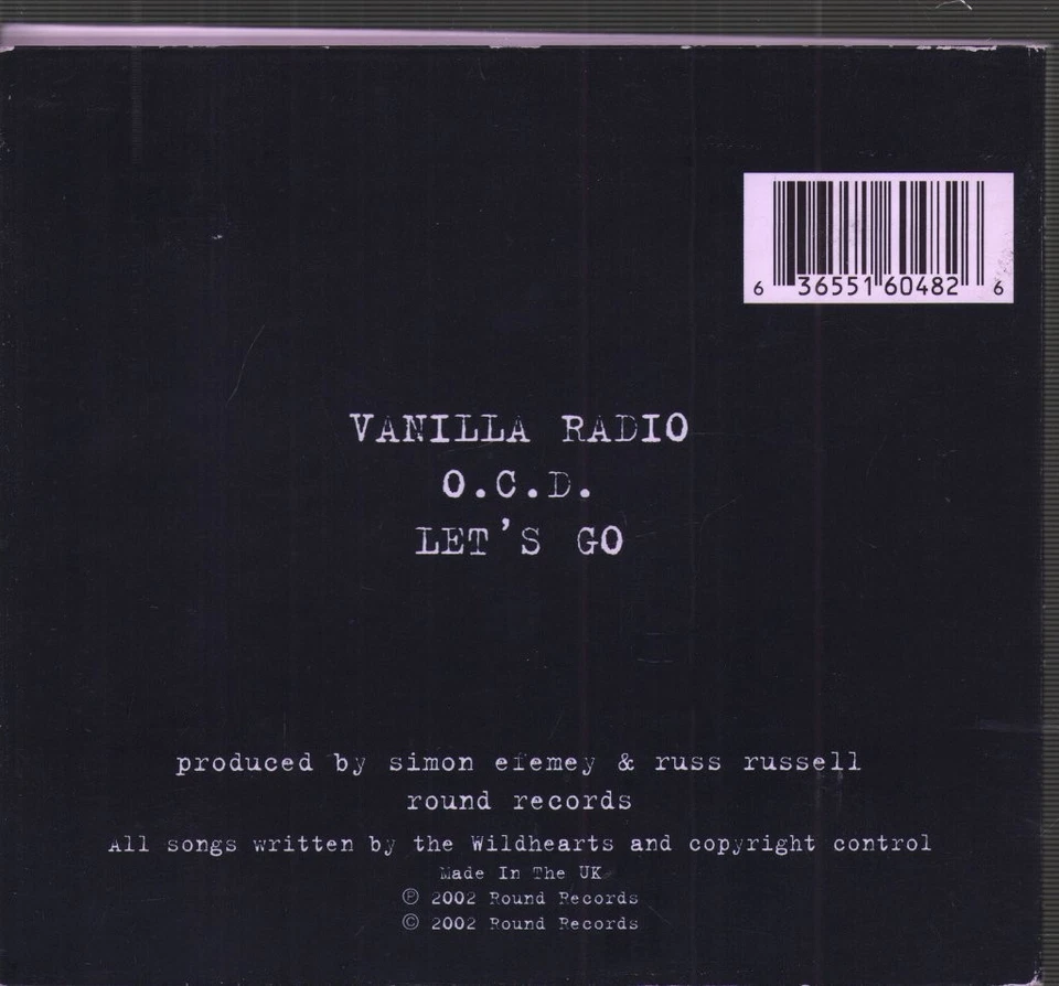 Wildhearts Vanilla Radio CD UK Round 2002 CD. slight wear to edges of digipak - Bild 2 von 2