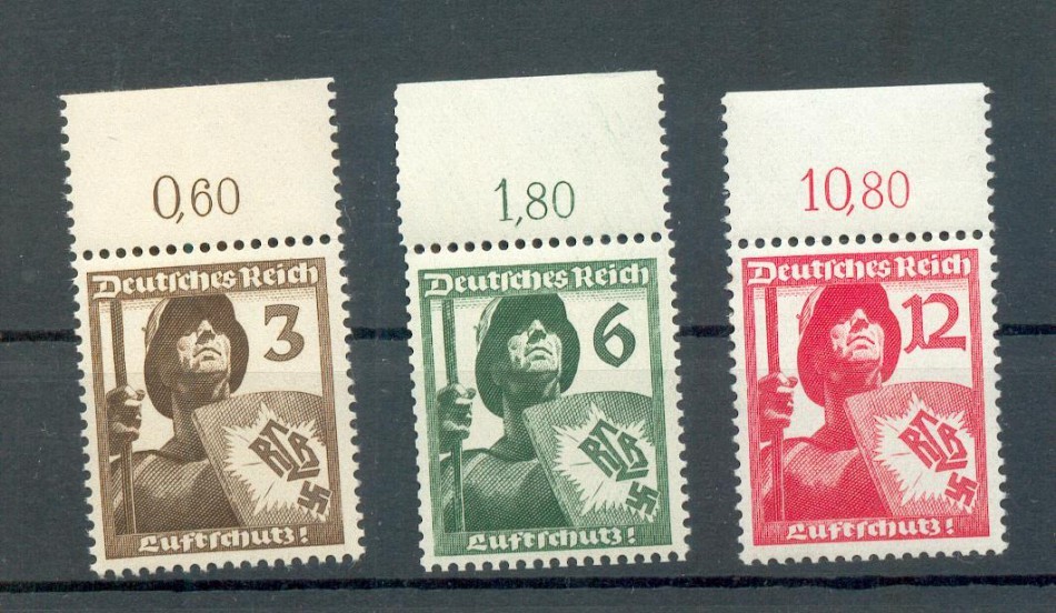 DR-3.Reich 643/45 Por Oberrand ** Mnh Postfrisch 15EUR (72058