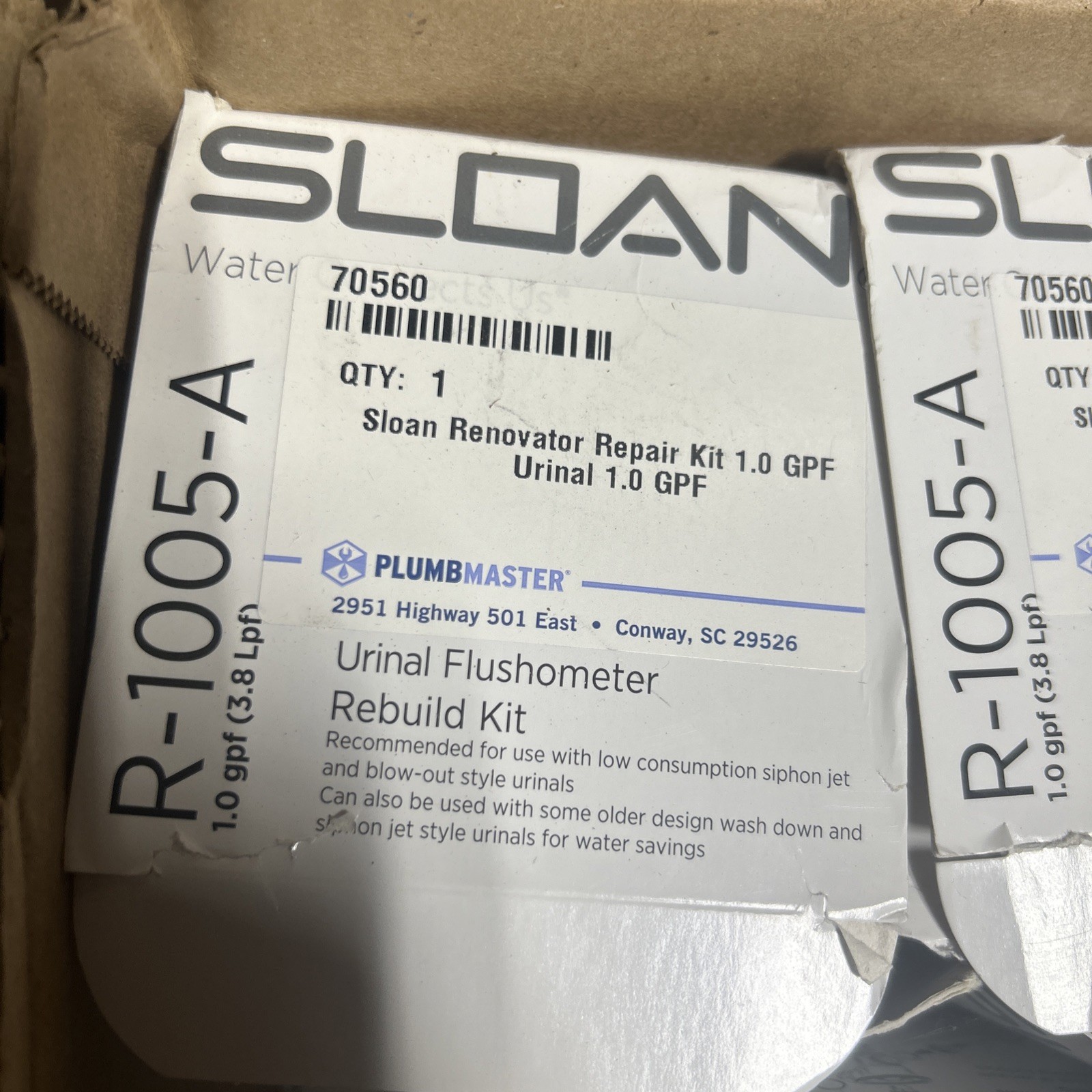 SLOAN 3317005 R1005-A 1.0GPF REGAL