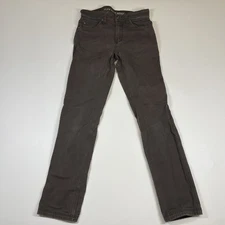 Duluth Trading Co Jeans Men’s 30x34 Brown Flex Fire Hose Slim Fit MEASURES 30x32