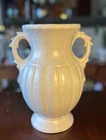 Vintage McCoy Two-handled Large White Vase 1940s