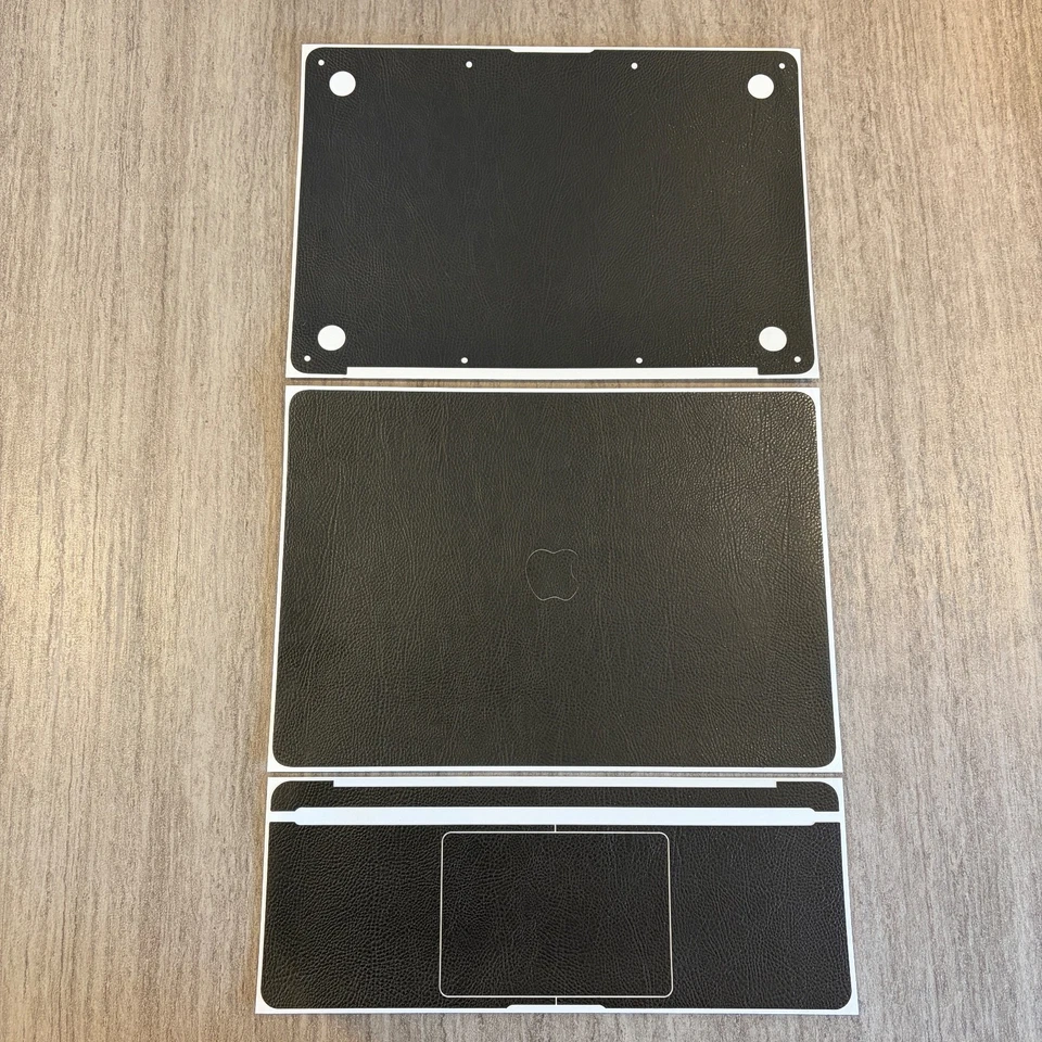 Skin Cover Set for Macbook Air 13” (2020) A2337 Black Leather QSKINZ - image 2 of 4