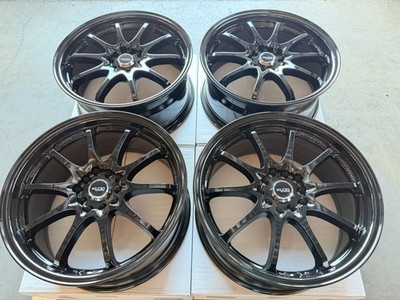 17'' Wheels Rims Black 5x100 5x114.3 Fit Hyundai Tiburon Kia Forte Optima Soul